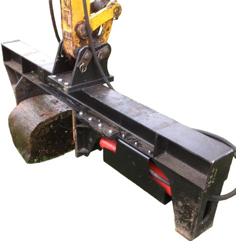 log splitter for mini digger|mini excavator log splitter attachment.